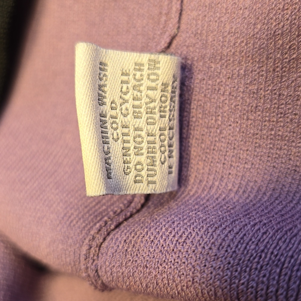 Dress Barn Tank Top Sweater Womens Size 18/20 Purple With Black Edging - Picture 8 of 8